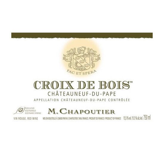 2018 M. Chapoutier, Chateauneuf-du-Pape, Croix de Bois 6x750ml