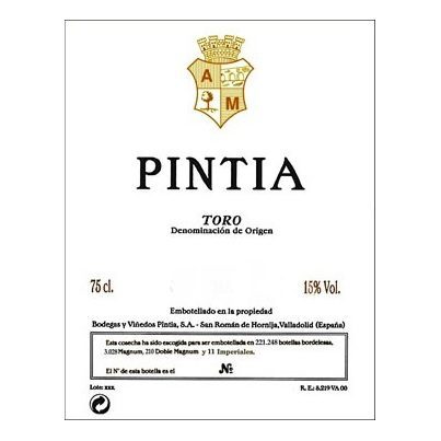 2019 Vega Sicilia, Pintia, Toro DO (6x750ml)