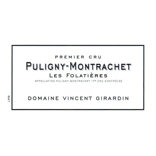 2019 Vincent Girardin, Puligny-Montrachet Premier Cru, Les Folatieres (6x750ml)