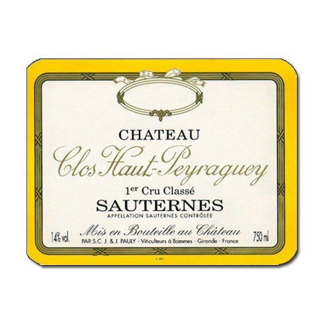 2005 Chateau Clos Haut-Peyraguey Premier Cru Classe, Sauternes (12x750ml)